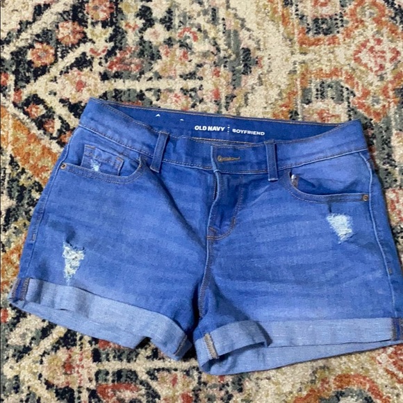 Old Navy Boyfriend Blue Jean Shorts - Picture 1 of 4